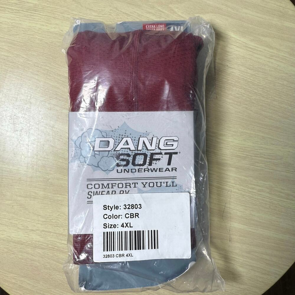 Duluth Trading Co Mens Dang Soft Extra Long Boxer Briefs, Cabernet 4XL 32803